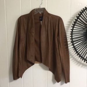 MM couture brown leather jacket